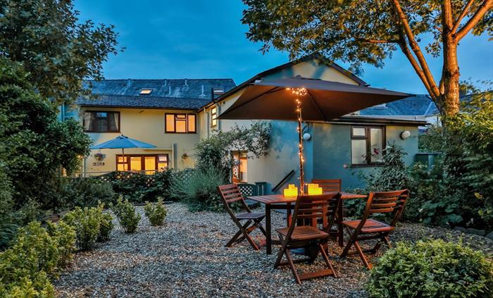 Our secluded garden is a delightful, peaceful space to spend time and relax. There are several seating areas including the rear garden and the deck.